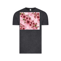 Vintage Black hibiscus flowers with glitter Vintage Tee - TumblerDesignByShophia