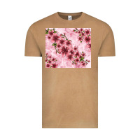 Vintage Camel hibiscus flowers with glitter Vintage Tee - TumblerDesignByShophia