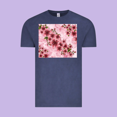 Hibiscus Flowers With Glitter Vintage Tee Designed By Tumblerdesignbyshophia