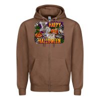 Chestnut happy halloween koala Zipper Hoodie - LillyAllenDesigns