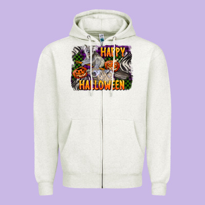 Happy Halloween Koala Zipper Hoodie Designed By Lillyallendesigns