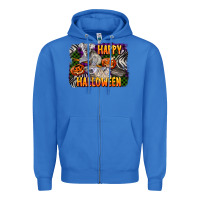 True Royal happy halloween koala Zipper Hoodie - LillyAllenDesigns
