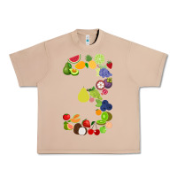Burro Number 3 Fruit 3rd birthday party fruit themed gift Idea Urban Heavy Tee - minhPixels