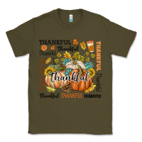 Army Green Thankful Classic Tee - texasbilliewilder