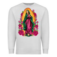 Dove Grey our lady of guadalupe Premium Sweatshirt - Artiststas