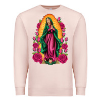 Pale Pink our lady of guadalupe Premium Sweatshirt - Artiststas