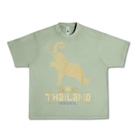 Oil Green Thai Flag Vacation Bangkok Travel Thailand Urban Heavy Tee - minhPixels