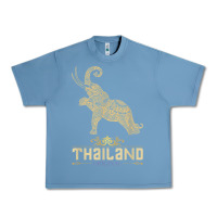 Pebble Blue Thai Flag Vacation Bangkok Travel Thailand Urban Heavy Tee - minhPixels
