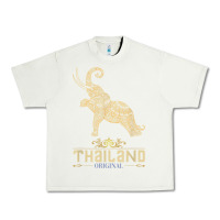 Pistachio Thai Flag Vacation Bangkok Travel Thailand Urban Heavy Tee - minhPixels