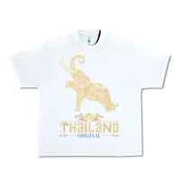 White Thai Flag Vacation Bangkok Travel Thailand Urban Heavy Tee - minhPixels