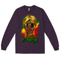 Plum I am Black History Long Sleeve Tee - HowdyJamesFarm