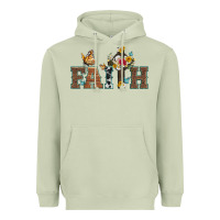 Matcha faith cross and butterfly with sunflower leopard and roses Heavyweight Hoodie - Artiststas