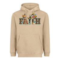 Mushroom faith cross and butterfly with sunflower leopard and roses Heavyweight Hoodie - Artiststas