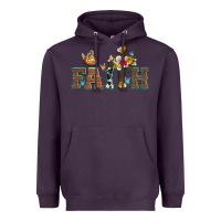 Plum faith cross and butterfly with sunflower leopard and roses Heavyweight Hoodie - Artiststas