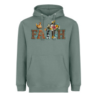 Sage faith cross and butterfly with sunflower leopard and roses Heavyweight Hoodie - Artiststas