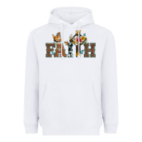 White faith cross and butterfly with sunflower leopard and roses Heavyweight Hoodie - Artiststas