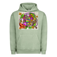 Pigment Oil Green mississippi Urban Hoodie - AdoDesignShop