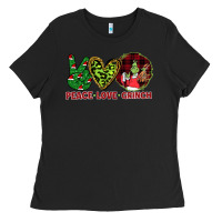 Black Peace Love Grinch Ladies Tee - Bettercallsaul