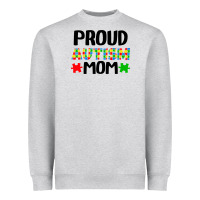 Heather Grey autism awareness puzzle theme Heavyweight Sweatshirt - CowhideDigitalArt