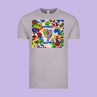 Different Is Beautiful Vintage Tee Designed By Tumblerdesignbyshophia