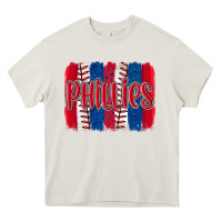 Phillies Baseball Team Spirit Brushstrokes Heavy Core Tee | Teevron