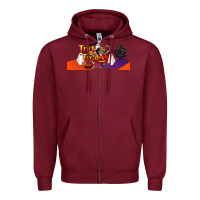 Burgundy Trick Or Treat Baby Chimpanzee Zipper Hoodie - LillyAllenDesigns