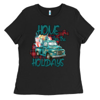 Black Christmas Home For The Holidays Ladies Tee - Bettercallsaul
