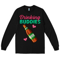 Black Drinking Buddies Long Sleeve Tee - Jasminsmagicworld