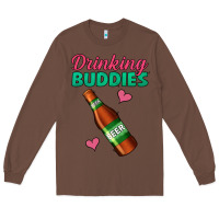 Chestnut Drinking Buddies Long Sleeve Tee - Jasminsmagicworld