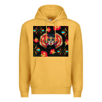 Mustard sugar skull tumbler Premium Hoodie - BundleAndBundleShop