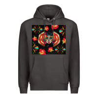 Smoke sugar skull tumbler Premium Hoodie - BundleAndBundleShop