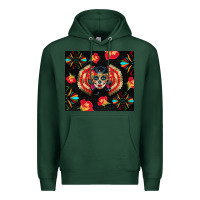 Sports Green sugar skull tumbler Premium Hoodie - BundleAndBundleShop