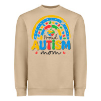 Mushroom proud autism mom rainbow Heavyweight Sweatshirt - CowhideDigitalArt