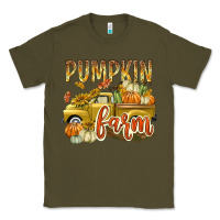 Army Green Pumpkin farm with truck Classic Tee - texasbilliewilder