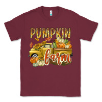 Burgundy Pumpkin farm with truck Classic Tee - texasbilliewilder
