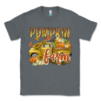 Charcoal Heather Pumpkin farm with truck Classic Tee - texasbilliewilder