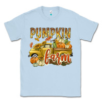 Dusty Blue Pumpkin farm with truck Classic Tee - texasbilliewilder