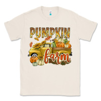 Natural Pumpkin farm with truck Classic Tee - texasbilliewilder