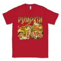 Red Pumpkin farm with truck Classic Tee - texasbilliewilder