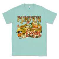 Seafoam Pumpkin farm with truck Classic Tee - texasbilliewilder