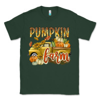 Sports Green Pumpkin farm with truck Classic Tee - texasbilliewilder