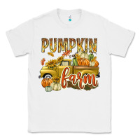 White Pumpkin farm with truck Classic Tee - texasbilliewilder