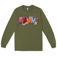 Army Green Blessed to be called mammy Long Sleeve Tee - CowGirlArtShop