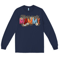 Navy Blessed to be called mammy Long Sleeve Tee - CowGirlArtShop