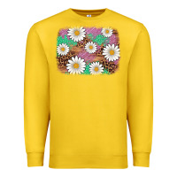 Lemon easter daisy background Premium Sweatshirt - Artiststas