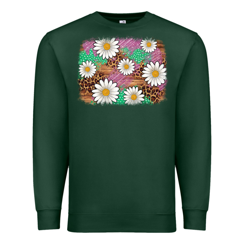 Easter Daisy Background Premium Sweatshirt by Artiststas | Teevron