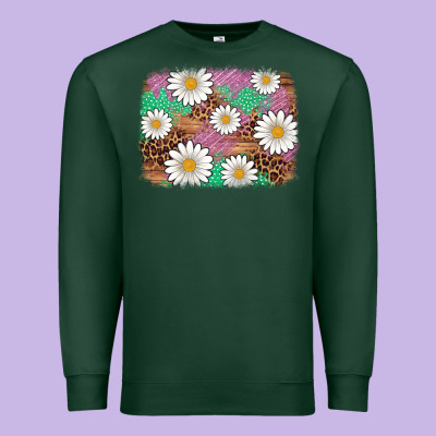 Easter Daisy Background Premium Sweatshirt Designed By Artiststas