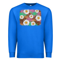 True Royal easter daisy background Premium Sweatshirt - Artiststas