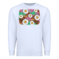 White easter daisy background Premium Sweatshirt - Artiststas