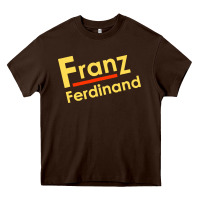 Chocolate Brown franz ferdinands Heavy Core Tee - minhPixels